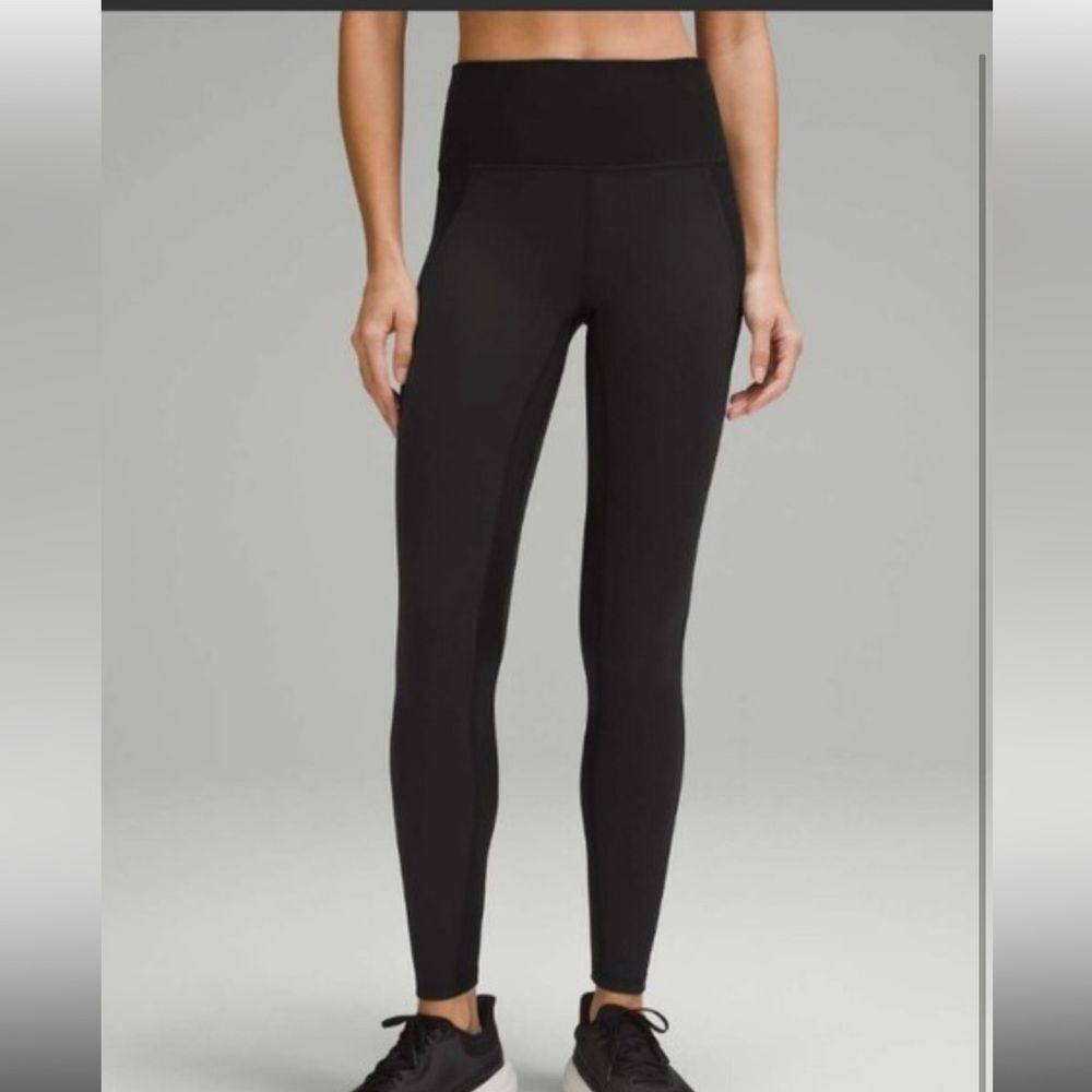 Lululemon Satin Panel Wunder train 25” leggings
